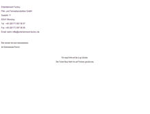Tablet Screenshot of entertainment-factory.de